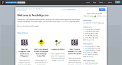 Desktop Screenshot of pesobility.com